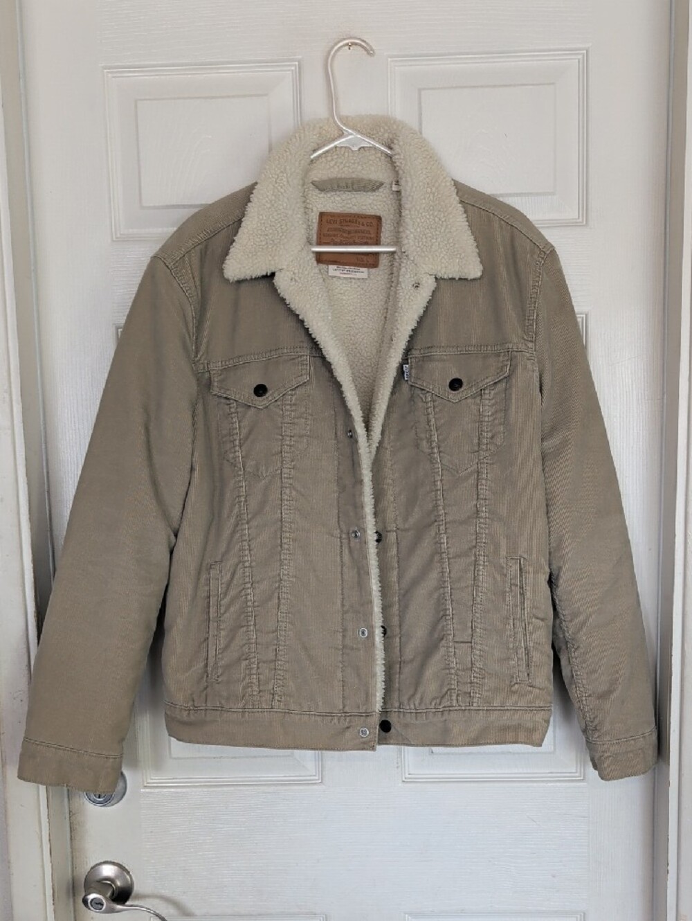 Levi's Trucker Sherpa Corduroy Jacket Large